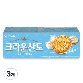 크라운산도 크림, 3개, 61g