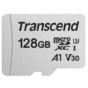 트랜센드 마이크로 SD 메모리카드 TS128GUSD300S, 128GB, 1개