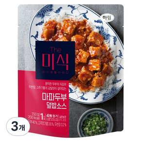 더미식 마파두부 덮밥소스, 150g, 3개