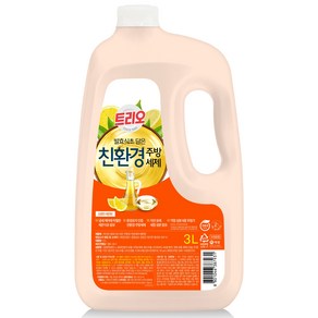 트리오 발효식초 담은 친환경 주방세제 레몬향, 3L, 1개