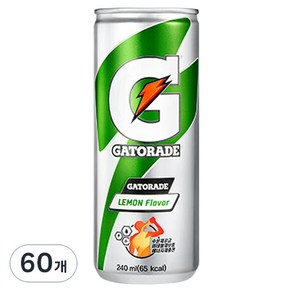 게토레이 레몬 캔, 240ml, 60개