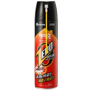 해피홈 제로 에어로솔 파워 살충제 바퀴용, 500ml, 1개