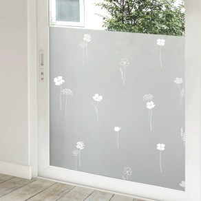 지엔홈 열 차단 무점착 유리창 시트지, 미스티플로라(NWS-03), 100cm x 2m