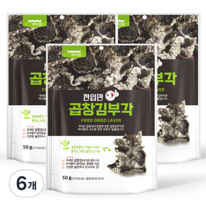 바다원 한입만 곱창김부각, 50g, 6개