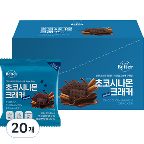 잇츠베러 초코시나몬 크래커 미니, 28g, 20개