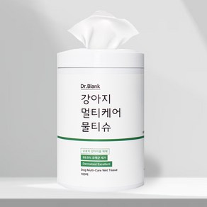 닥터블랭크 강아지 멀티케어 산책 물티슈 원통형, 1개, 100개입