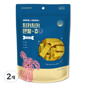 굿데이 강아지 치카치카 덴탈츄 간식, 치석제거, 300g, 2개