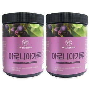 헬로우그린 아로니아 분말, 2개, 280g