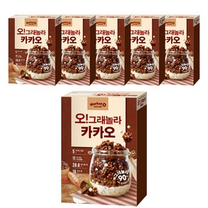 마켓오네이처 오 그래놀라 카카오 시리얼, 300g, 6개