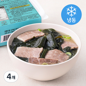 썸도시락 진하게 우려낸 소고기 미역국 2개입 (냉동), 600g, 4개