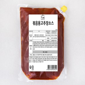 에이치쿡 볶음용 고추장소스, 2kg, 1개