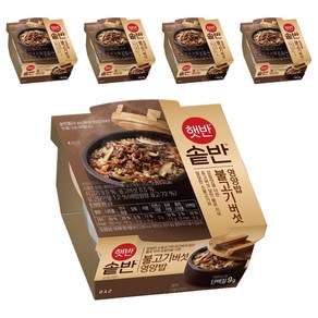 햇반 솥반 불고기버섯 영양밥, 200g, 5개
