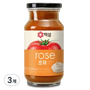 백설 로제 스파게티소스, 610g, 3개