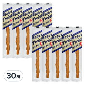 네츄럴이엑스 강아지 츄 간식 꽈배기 S, 황태, 13g, 30개