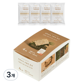 자연우리 가평잣 한과 4p, 3개, 112g