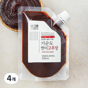 기순도전통장 현미 고추장, 230g, 4개