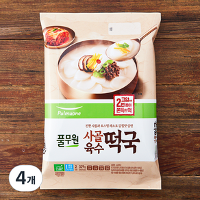 풀무원 사골떡국, 329g, 4개