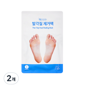 더깔끔한 3스텝 발 각질 제거팩, 2개, 44g