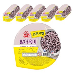 오뚜기 맛있는 오뚜기밥 발아흑미, 210g, 36개