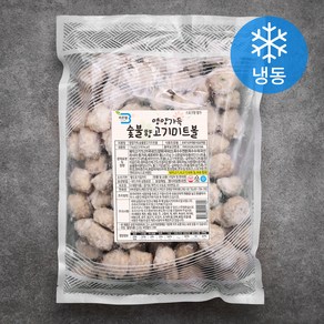 바른웰 영양가득 숯불향고기 미트볼 (냉동), 1kg, 1개