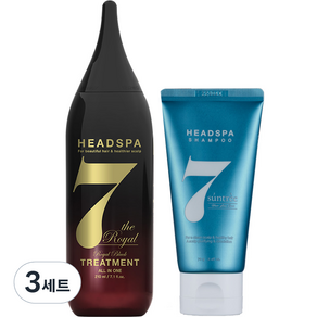 헤드스파7 로얄블랙 210ml + 썬트리 샴푸 70g, 3세트