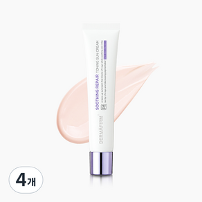 더마펌 수딩 리페어 토닝 선크림 R4 SPF50+ PA++++, 40g, 4개