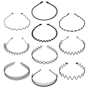 탐사 남녀공용 헤어밴드 10종 세트