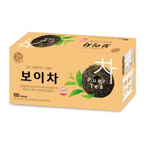 우리차 보이차, 600mg, 100개입, 1개, 0.6g