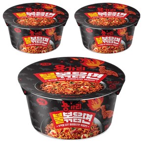 하림 용가리 불 볶음면 컵 114g, 3개