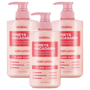 쿤달 퓨어 바디로션 일랑일랑향, 500ml, 3개