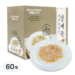 참좋은간식 삼계죽 강아지 간식 80g