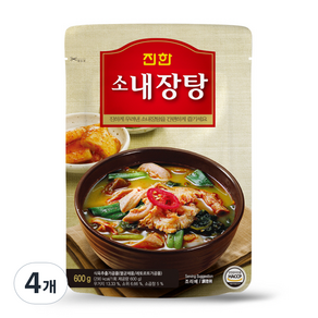 진한식품 진한 소내장탕, 600g, 4개