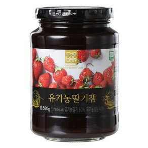 초록원 유기농 딸기잼, 580g, 1개