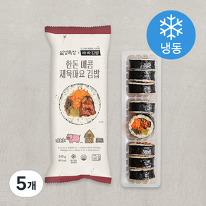 설성목장 한돈 매콤 제육마요 김밥 (냉동), 240g, 5개