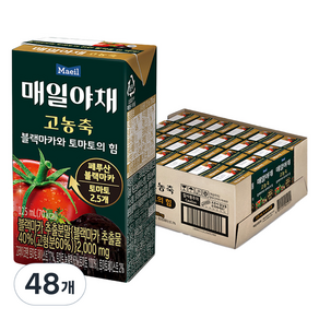 매일야채 고농축 블랙마카와 토마토의 힘, 125ml, 48개