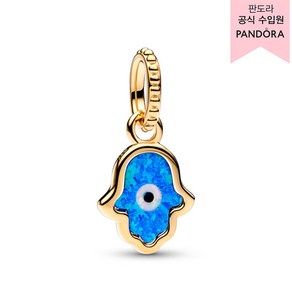 판도라 여성용 오팔러센트 함사 핸드 댕글 참 14K 골드도금 762699C01 +쇼핑백+메시지카드+품질보증서(백화점A/S)