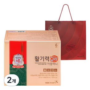 정관장 활기력 JOY+쇼핑백, 600ml, 2개