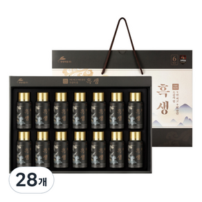 현대약품 THE NEW 9번 찌고 9번 말린 흑삼의 힘 흑생, 75ml, 28개