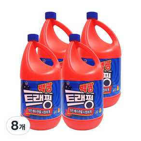 백광 트래펑 배수구세정제, 4L, 8개