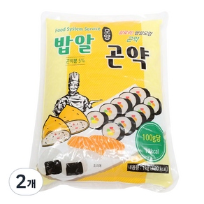 글로델 밥알 모양 곤약, 1kg, 2개