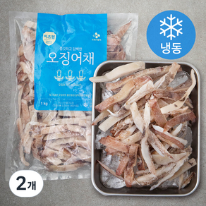 이츠웰 오징어채 (냉동), 1kg, 2개