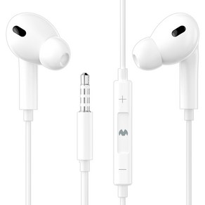 구스페리 스테레오 커널형 유선 이어폰 3.5mm, 화이트