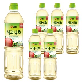 샘표 합성향 없는 사과식초, 900ml, 6개