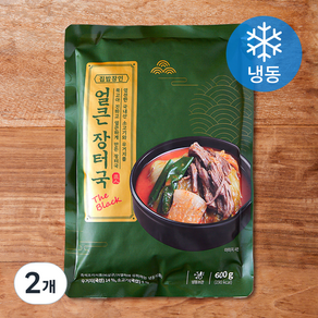 집밥장인 얼큰 장터국 더블랙 (냉동), 600g, 2개