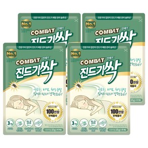 컴배트 진드기싹 시트, 60g, 4개