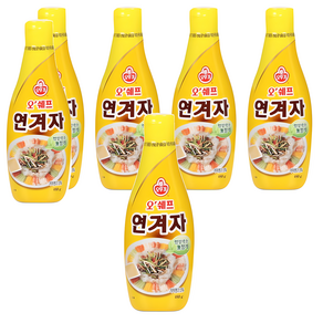 오뚜기 오쉐프 연겨자, 480g, 6개