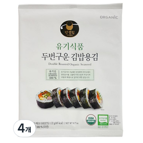 [만전김] 유기식품 구운 김밥김 22g(10매), 22g, 4개