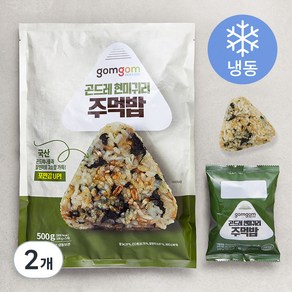 곰곰 곤드레 현미귀리주먹밥 (냉동), 500g, 2개