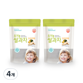 베베푸드 유기농 쌀과자 떡뻥 20g, 단호박, 4개