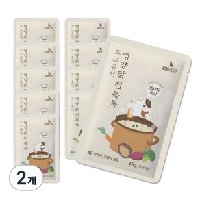 도그퓨어 강아지 고양이 영양닭 전복죽 85g x 10p, 닭고기, 850g, 2개